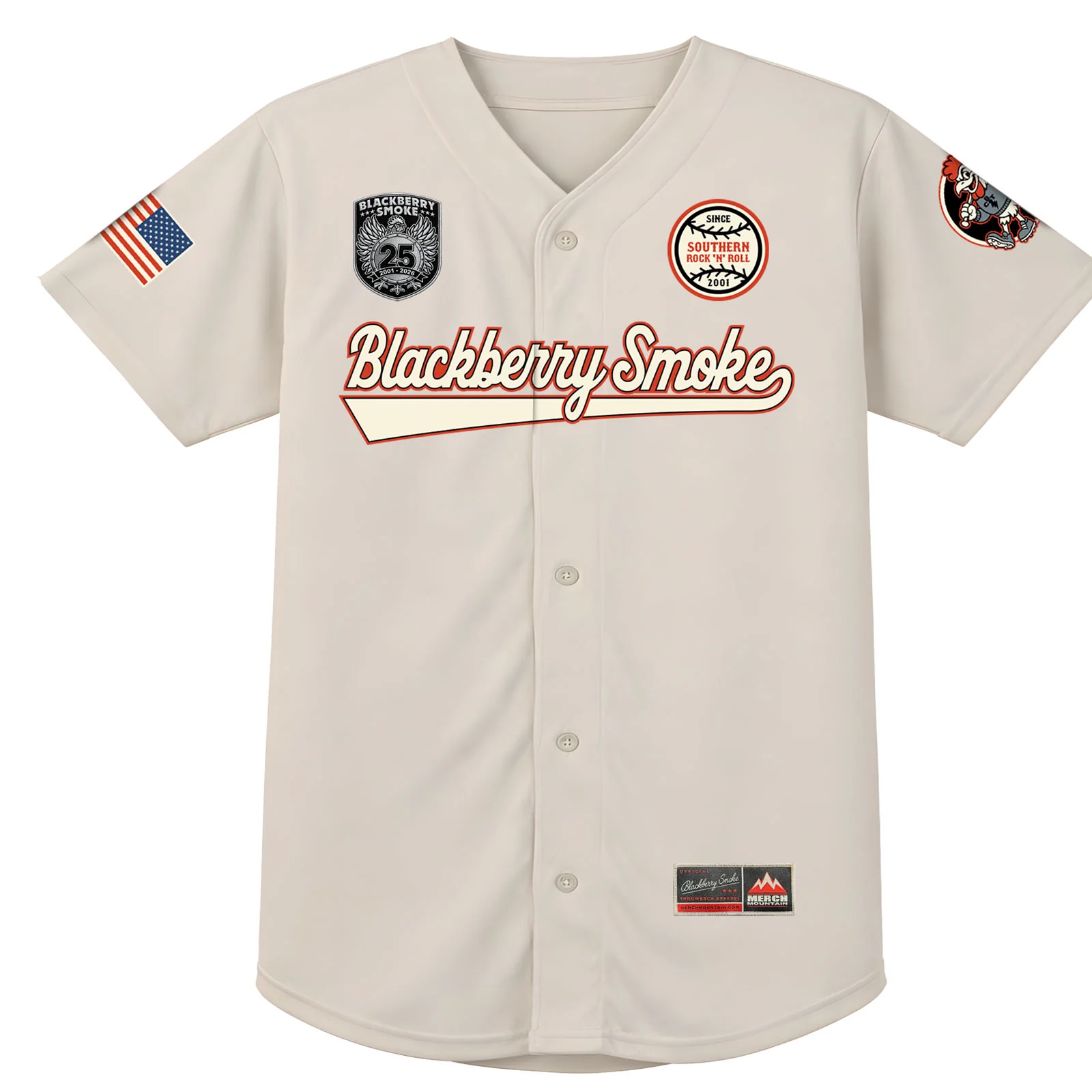 Blackberry Smoke 25th Anniversary Official Baseball Jersey - Image 2