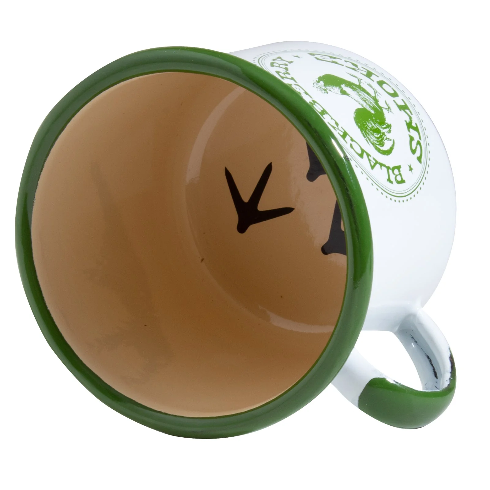 HAND MADE ENAMEL COFFEE MUG - White - Image 2